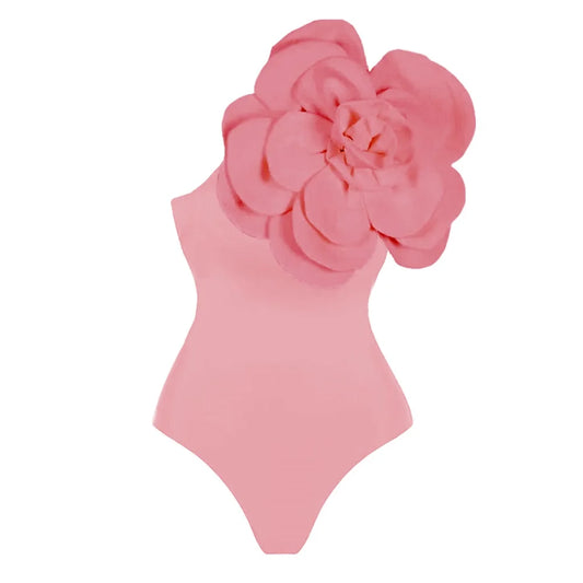 Flower One Piece Swimsuit Women