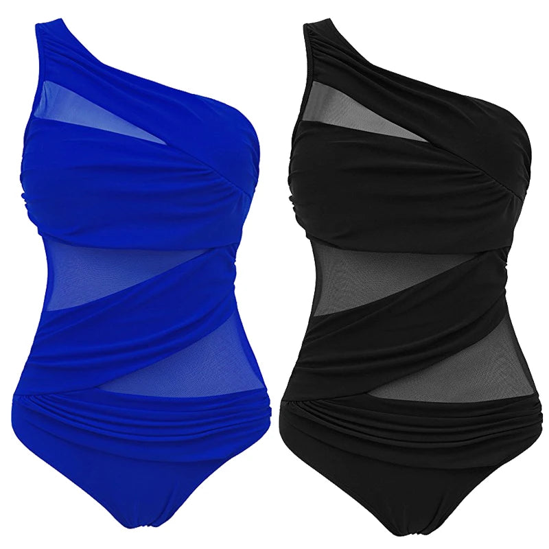 Bandage One-Piece Swimsuits Plus Size