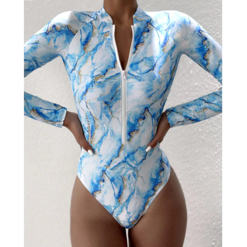 One-Piece Swimsuit Long Sleeve