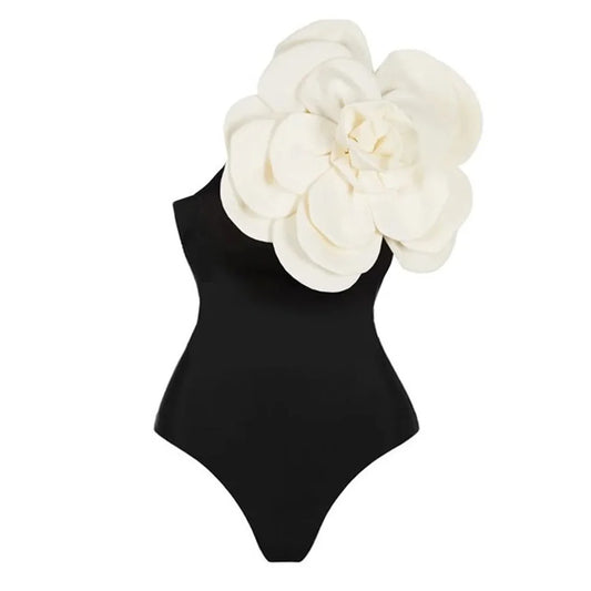 Flower One Piece Swimsuit Women