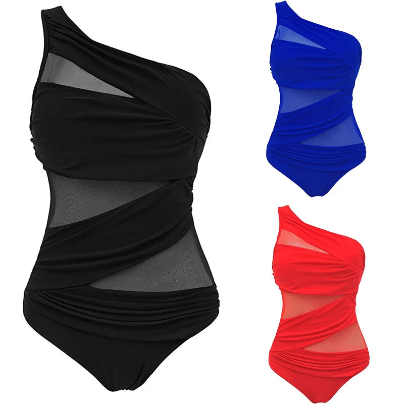 Bandage One-Piece Swimsuits Plus Size