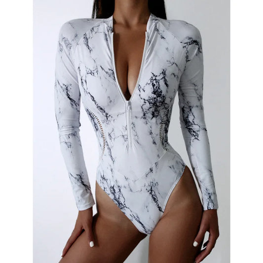 One-Piece Swimsuit Long Sleeve