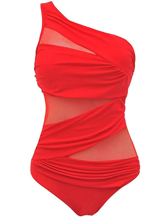 Bandage One-Piece Swimsuits Plus Size