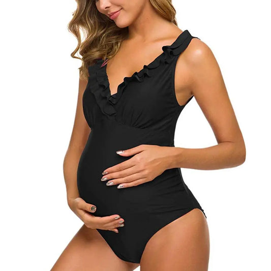 Backless Maternity One Piece Swimsuit